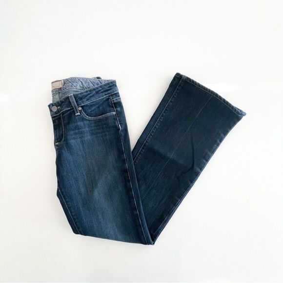 Paige Laurel Canyon Jeans Low Rise Bootcut Blue Women's 28 Premium Denim - Picture 1 of 9